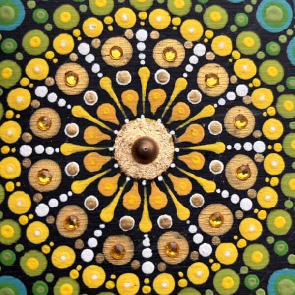 Mandala - Żółty/turkus/indygo (05) - obrazek 3