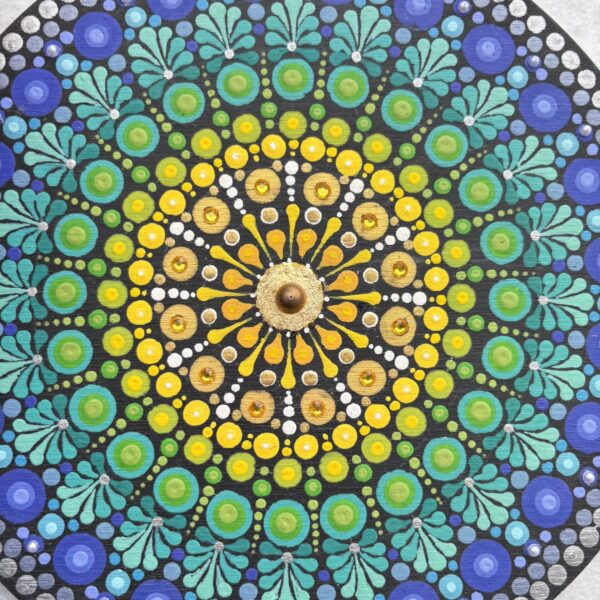 Mandala - Żółty/turkus/indygo (05) - obrazek 5