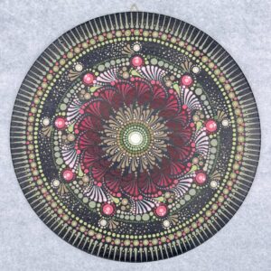 Mandala - Róż-ziel, dynamiczna (03)