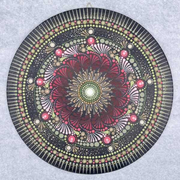 Mandala - Róż-ziel, dynamiczna (03)