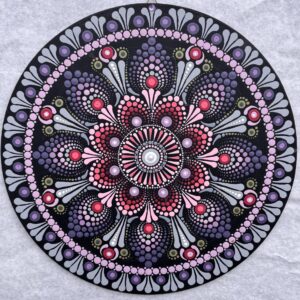 Mandala - Różowa statyczna (06)
